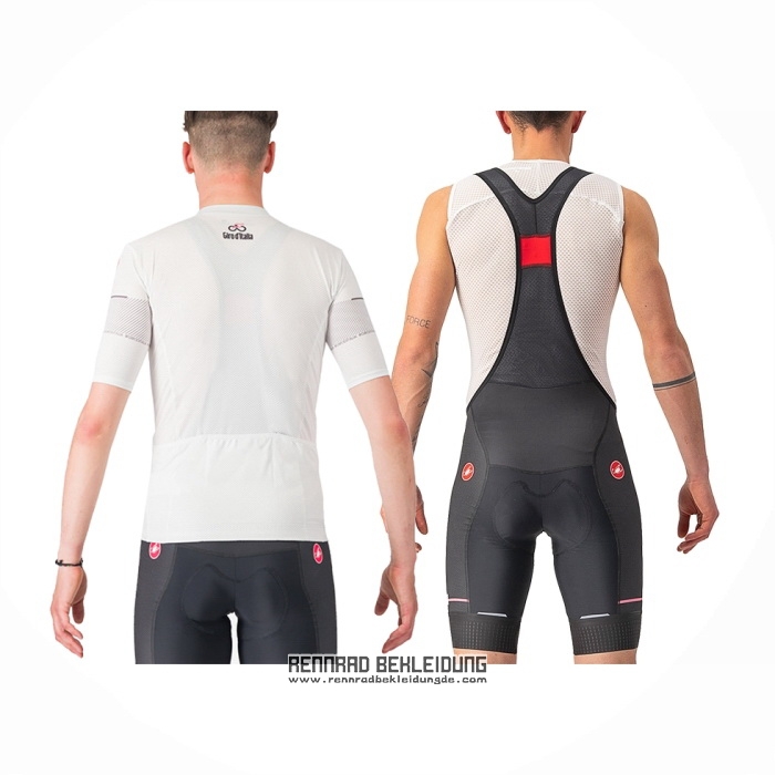 2024 Fahrradbekleidung Giro D'italia Wei Trikot Kurzarm Und Tragerhose